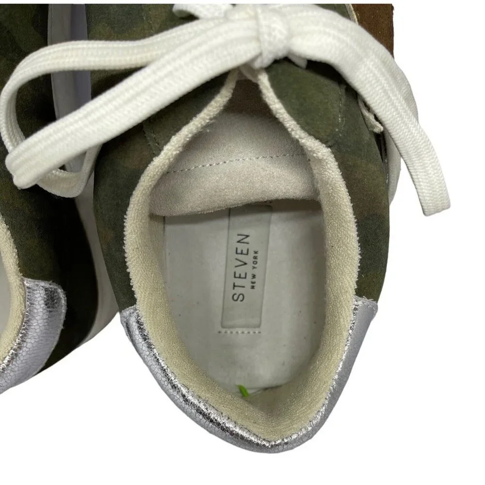 STEVEN MADDEN Rubie Multi-Function Camo Sneakers Womens 9.5M Star‎ Shoes Low Top